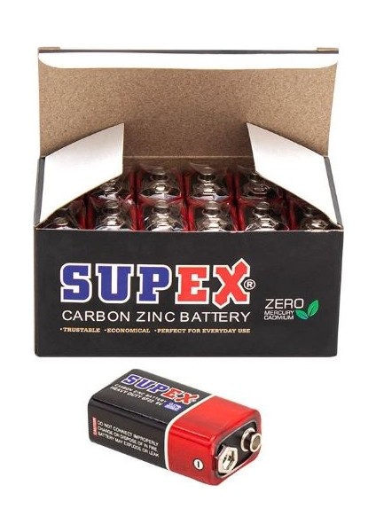 6F22 9 Volt Pil 12 'li Paket