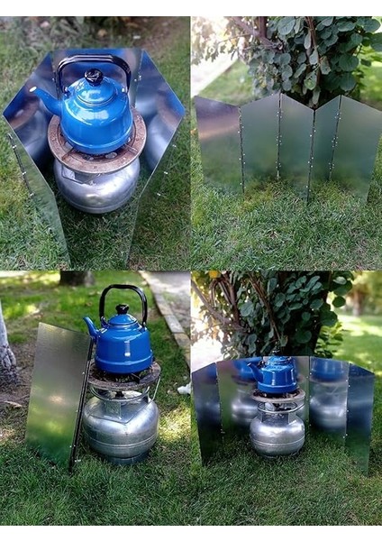 Kamp Ateşi Rüzgar Engelleyici Panel Rüzgarlık 5'li Plaka fiyatları