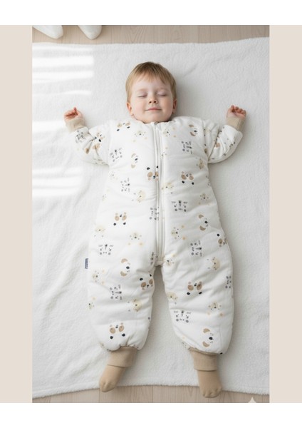 Pamuklu Fermuarlı Bebek Uyku Tulumu 2.5 Tog – Hayvan Desenli -1-6 Yaş fiyatları