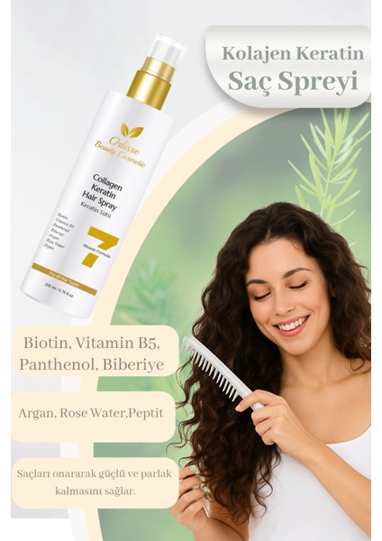 Kolajen ve Keratin Içeren Saç Spreyi | Yıpranmış Saçlar Için Onarıcı ve Nemlendirici Etki fiyatları
