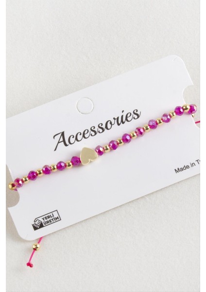 Kalp Kristal Makrome Ip Bileklik indirimleri