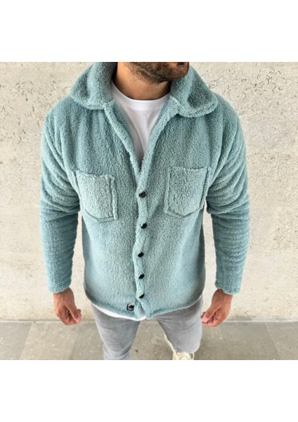 Erkek Pelüş Polar Hırka Gömlek – Yakalı, Ilik Düğmeli, Göğüs Cepli, Yumuşak Dokulu Kışlık Regular Fit Rahat Günlük Model fiyatları