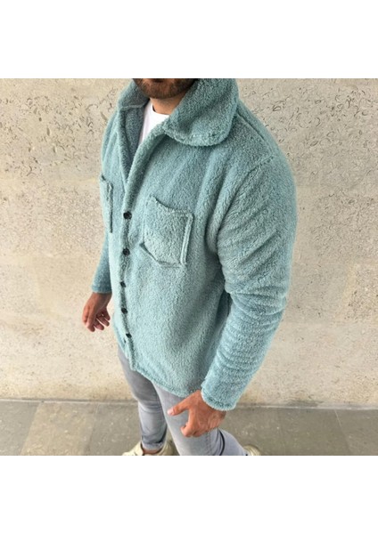 Erkek Pelüş Polar Hırka Gömlek – Yakalı, Ilik Düğmeli, Göğüs Cepli, Yumuşak Dokulu Kışlık Regular Fit Rahat Günlük Model modelleri