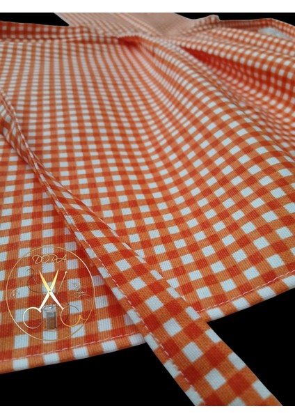 Mutfak Önlüğü Turuncu Pötikare《Duck Kumaş 》 fiyatları