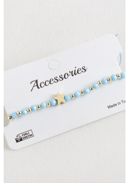 Yıldız Kristal Makrome Ip Bileklik indirimleri