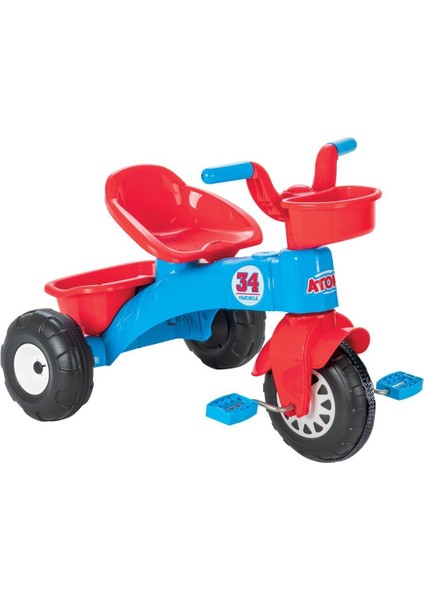 07 169 Atom Bisiklet Mavi Kırmızı Flexo