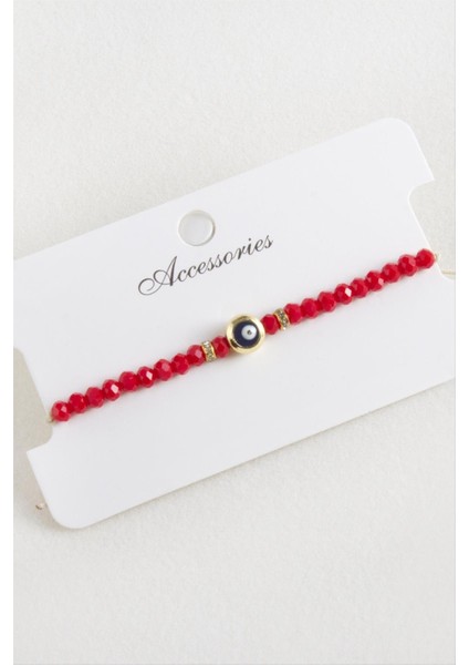 Nazar Kristal Makrome Ip Bileklik 6 mm fırsatları