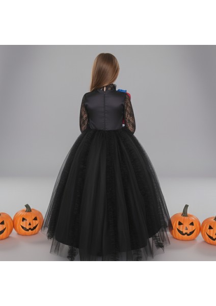 Cadı Kostümü Tarlatanlı Kız Çocuk Için – Halloween Elbise ve Şapka fırsatları