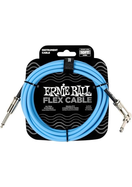 Ball Flex Enstrüman Kablosu Düz/açı 10FT - Mavi (P06464)