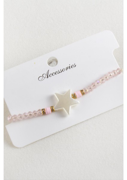 Yıldız Inci Kristal Makrome Ip Bileklik indirimleri