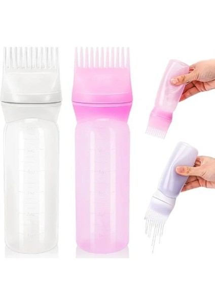 Taraklı Saç Boyama ve Bakım Yağı Uygulama Şişesi (5051)