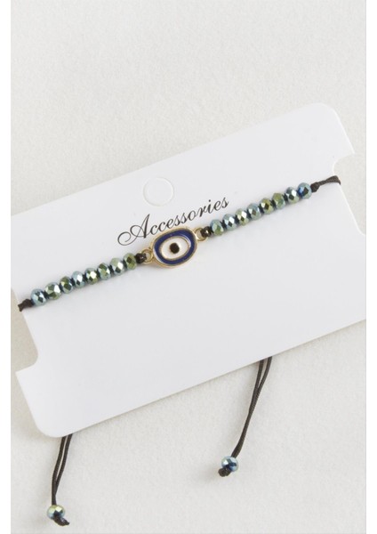 Nazar Kristal Makrome Ip Bileklik modelleri