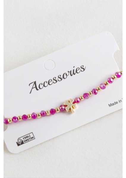 Yonca Kristal Makrome Ip Bileklik indirimleri