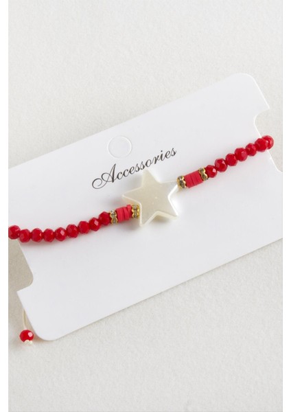 Yıldız Inci Kristal Makrome Ip Bileklik fırsatları