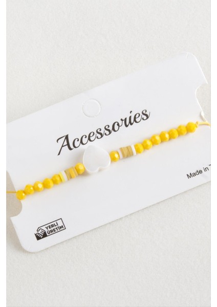 Kalp Sedef Kristal Makrome Ip Bileklik indirimleri