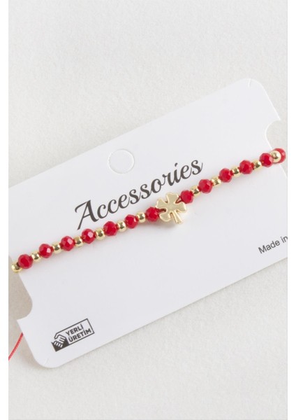 Yonca Kristal Makrome Ip Bileklik modelleri