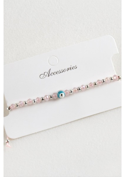 Nazar Kristal Makrome Ip Bileklik 6 mm modelleri