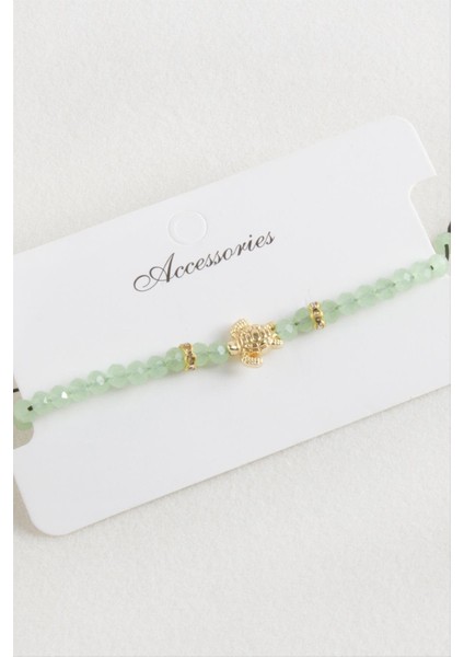 Kaplumbağa Kristal Makrome Ip Bileklik indirimleri