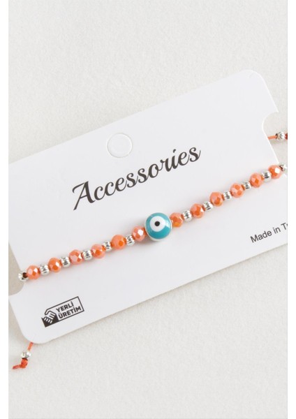 Nazar Kristal Makrome Ip Bileklik 8 mm indirimleri