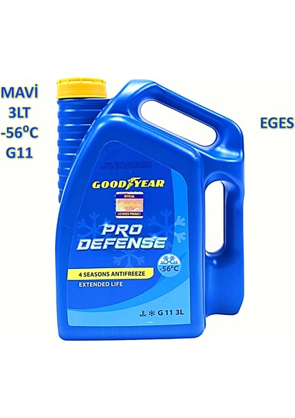 Mavi Organik Antifriz -56°c 3 Lt