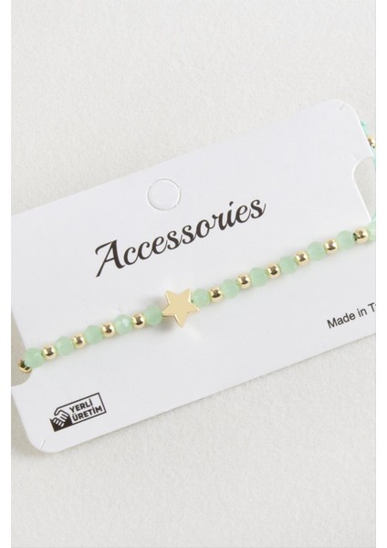 Yıldız Kristal Makrome Ip Bileklik modelleri