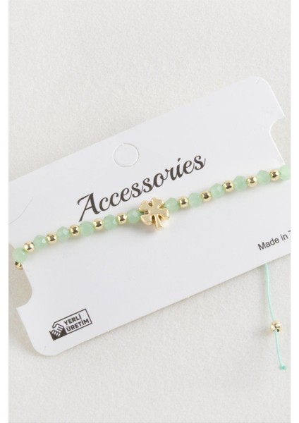 Yonca Kristal Makrome Ip Bileklik fırsatları