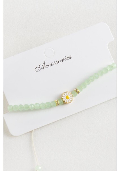 Papatya Kristal Makrome Ip Bileklik fırsatları