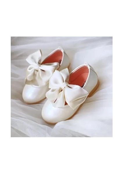 Kız Çocuk Fiyonklu Babet Ayakkabı