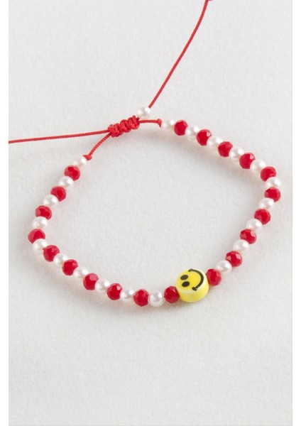 Emoji Inci Kristal Makrome Ip Bileklik fiyatları