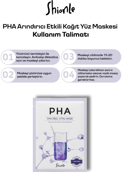 Hassas Ciltlere Nem ve Yumuşaklık, Nazik Temizlik ve Onarım Etkili Pha Kore Kağıt Yüz Maskesi 10'lu indirimleri