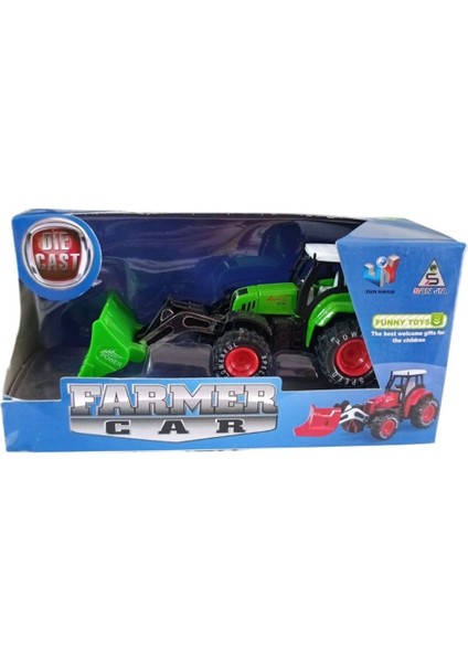 Birlik Oyuncak Çekbırak Metal Dozer Traktör 8004-1