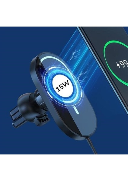 ® 15W Mıknatıslı Takılabilen Hızlı Şarj Tüm Cihaz ve Araçlara Uyumlu Araç Içi Şarj Cihazı modelleri