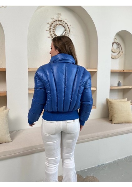 Puffer Kısa Mont Mavi ST25534 fırsatları