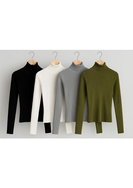 Boğazlı Kazak Mevsimlik Kurtarıcı Parça Pamuklu Balıkçı Yaka Şardonlu Slimfit fiyatları