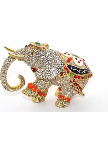 Swarovski Taşlı Tekli Fil Figürü Model 6