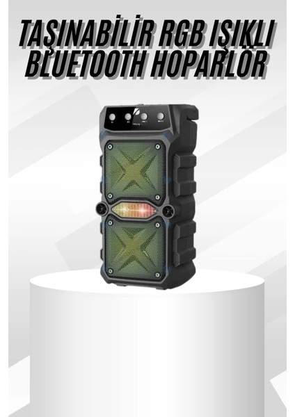 Çift Çıkışlı Güçlü Bataryalı Kablosuz Yüksek Ses Kaliteli Bluetooth Hoparlör