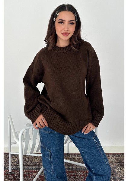 Kadın Oversize Triko Kazak – Rahat & Şehirli Stil indirimleri