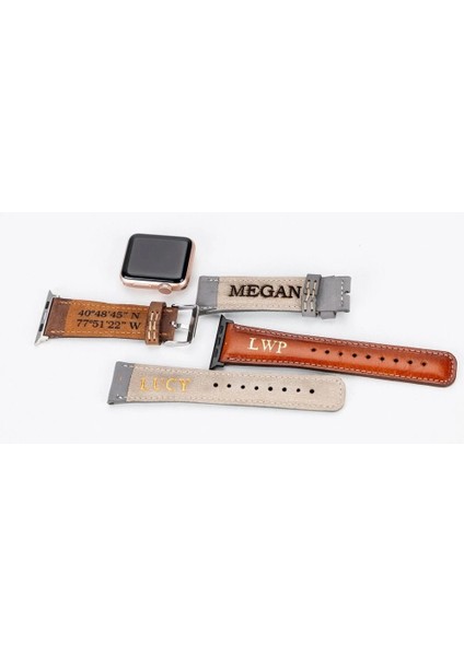 Apple Watch Uyumlu Deri Kordon 38-40-41MM Rt Cp4 Fuşya fırsatları