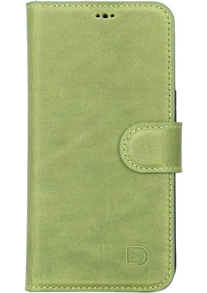 Apple iPhone 13 Uyumlu Deri Cüzdanlı Kılıf Antik Yeşil fiyatları