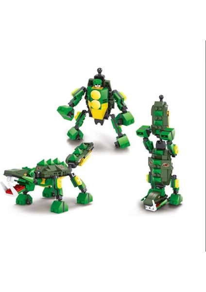 Ausini Titan Form Heroes-6 Ankylosaurus 133 Parça modelleri