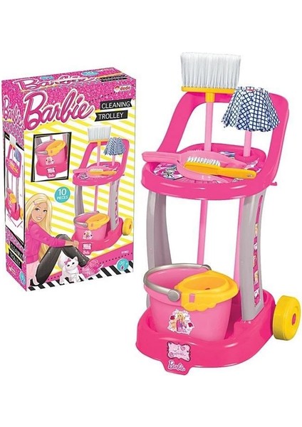 Orjinal Lisanslı Barbie Oyuncaktemizlik Arabası