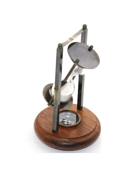 Pirinç Pusulalı Kum Saati Model 4