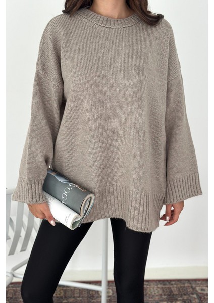 Kadın Oversize Triko Kazak – Rahat & Şehirli Stil indirimleri