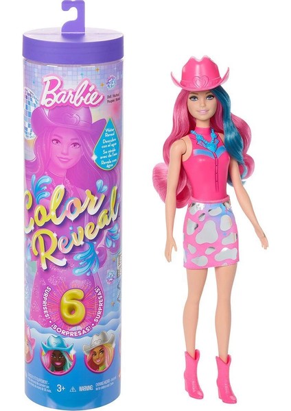 JCP01 Barbie Color Reveal - Renk Değiştiren Sürpriz Barbie Disco Star Serisi