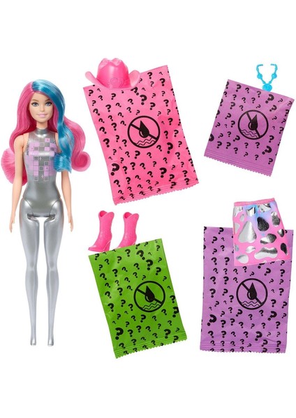 JCP01 Barbie Color Reveal - Renk Değiştiren Sürpriz Barbie Disco Star Serisi modelleri