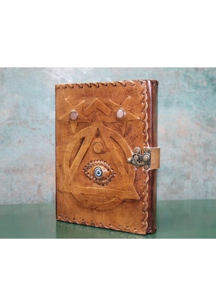 Taşlı Deri Defter Model 1