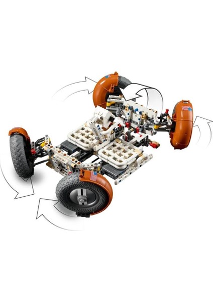 42182 LEGO Technic Nasa Apollo Ay Taşıtı - Lrv 1913 Parça +18 Yaş modelleri