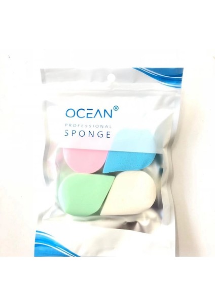 4'lü Damla Şeklinde Makyaj Süngeri