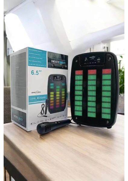 Bluetooth Hoparlör Mikrofonlu Speaker Taşınabilir Şarjlı fiyatları