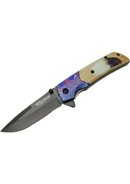 Welder Tüylü Çakı 20,5 cm Yarı Otomatik , Kemerlikli